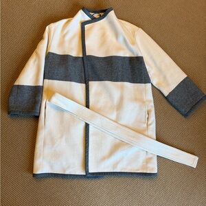 Club Monaco Two-Tone Beautiful Wool Coat